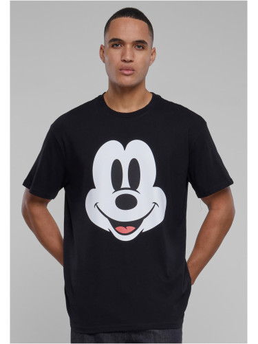 Disney 100 Mickey Face Oversize Men's T-Shirt Black