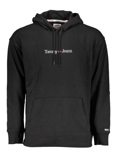 Tommy Jeans Sweatshirt - TJM REG LINEAR HOODI black