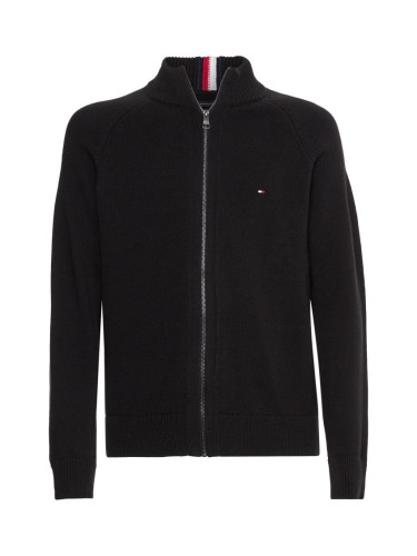 Tommy Hilfiger Sweatshirt - AMERICAN COTTON ZIP THROUGH black