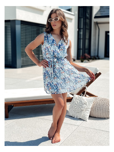 Рокля ISABELLA със син модел