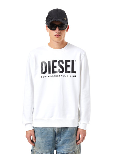 Diesel Sweatshirt - S-GIRK-ECOLOGO SWEAT-SHIR white