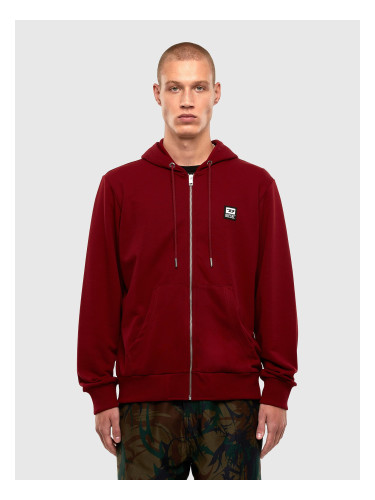 Diesel Sweatshirt - SGIRKHOODZIPK1 burgundy