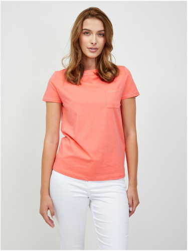 Apricot basic T-shirt with pocket ORSAY - Women