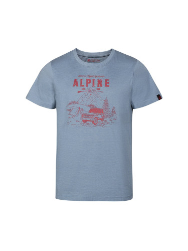 Men's cotton T-shirt ALPINE PRO GORAF blue mirage variant pa