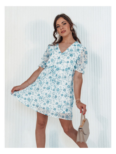 Бяла рокля RIVIERA с щампа