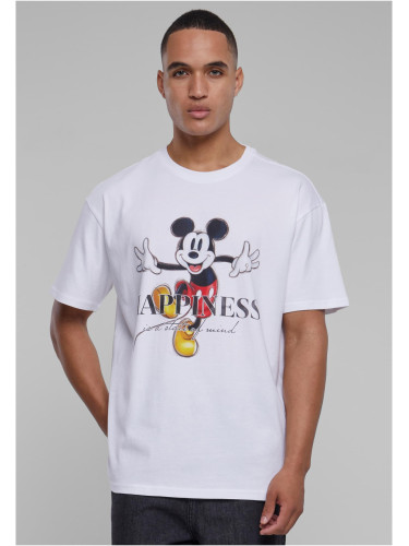 Disney 100 Mickey Happiness men's T-shirt oversize white