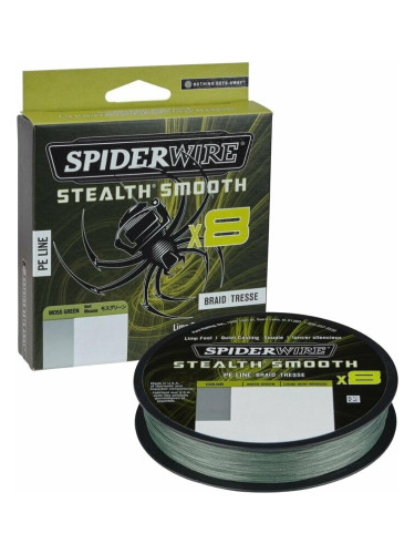 SpiderWire Stealth® Smooth8 x8 PE Braid Moss Green 0,13 mm 11,2 kg-24 lbs 150 m Плетена линия