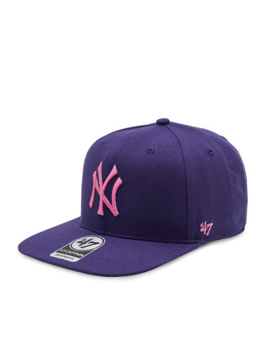 47 Brand Шапка с козирка Mlb New York Yankees No Shot NSHOT17WBP Виолетов