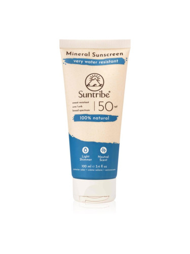 Suntribe Mineral Sunscreen минерален защитен крем за лице и тяло SPF 50 100 мл.