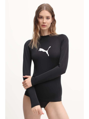 Блуза с дълги ръкави за плуване Puma Rash Guard в черно 907715