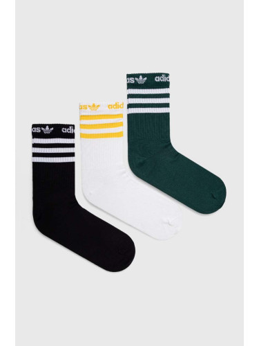 Чорапи adidas Originals (3 броя)  3-pack в черно IU2681