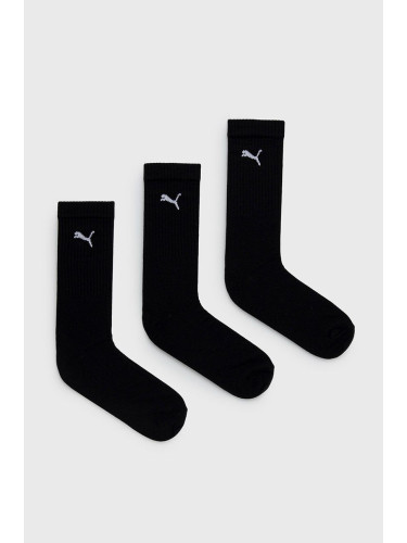Чорапи Puma (3 чифта) 907940 (3-pack) в черно 906978 907940