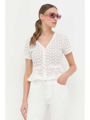 Блуза Morgan в бяло с изчистен дизайн