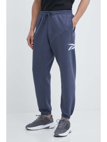 Спортен панталон Reebok Classic в синьо с принт 100075824