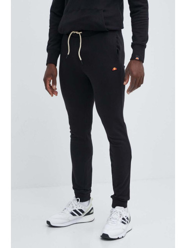 Памучен спортен панталон Ellesse Mayor Jog Pant в черно с изчистен дизайн SHR16447