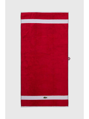 Памучна кърпа Lacoste L Casual Rouge 70 x 140 cm