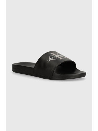 Чехли Calvin Klein Jeans SLIDE NY PEARL в черно YW0YW01243