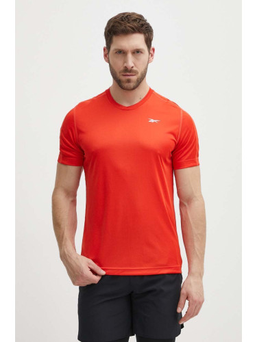 Тениска за трениране Reebok Identity Training в червено с изчистен дизайн 100076456