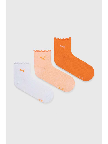 Чорапи Puma (3 чифта) в оранжево 938398