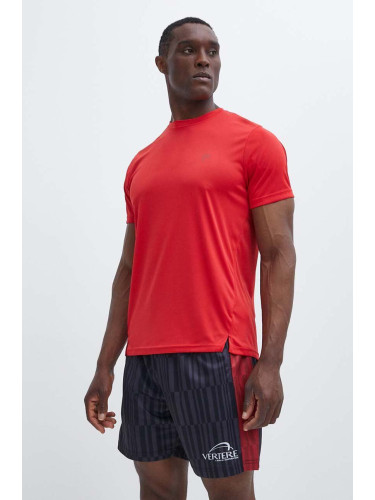 Тениска за бягане Fila Thionville в червено с изчистен дизайн FAM0639