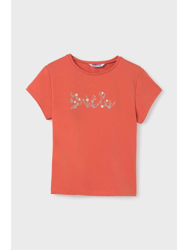 Детска тениска Mayoral в оранжево