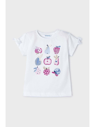 Детска памучна тениска Mayoral в лилаво