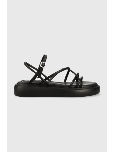 Кожени сандали Vagabond Shoemakers Blenda в черно с платформа 5519.801.20 5519-801-20