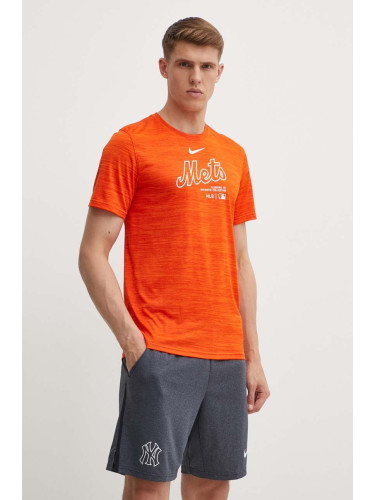 Тениска Nike New York Mets в оранжево с принт