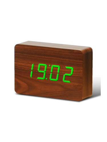 Настолен часовник Gingko Design Brick Click Clock