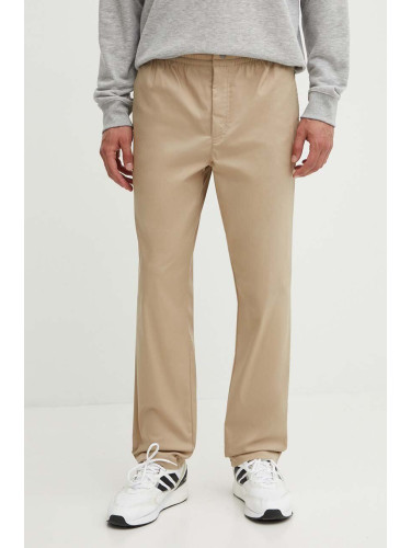 Панталон New Balance Twill Straight Pant 30" в бежово със стандартна кройка MP41575SOT