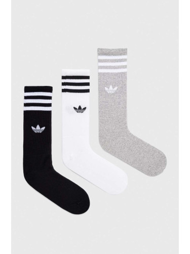 Чорапи adidas Originals (3 броя)  3-pack в бяло IU2653