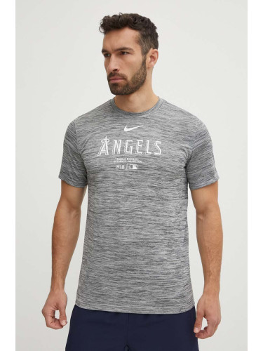 Тениска Nike Los Angeles Angels в сиво с принт
