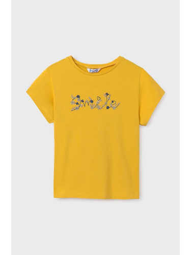 Детска тениска Mayoral в жълто