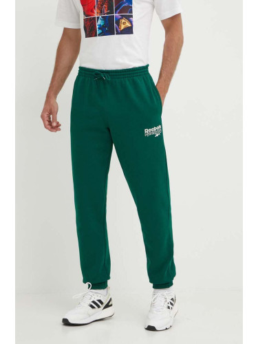 Спортен панталон Reebok Brand Proud в зелено с принт 100076462