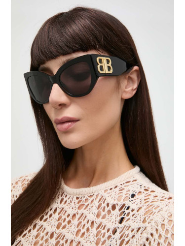 Слънчеви очила Balenciaga в черно BB0322S