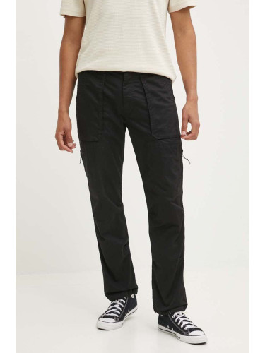Панталон Hollister Co. в черно със стандартна кройка