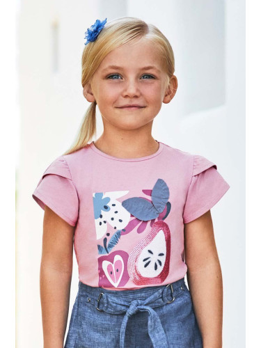 Детска тениска Mayoral в лилаво
