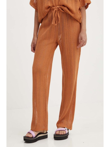 Панталон Billabong LARGO в оранжево със стандартна кройка, с висока талия ABJX600226