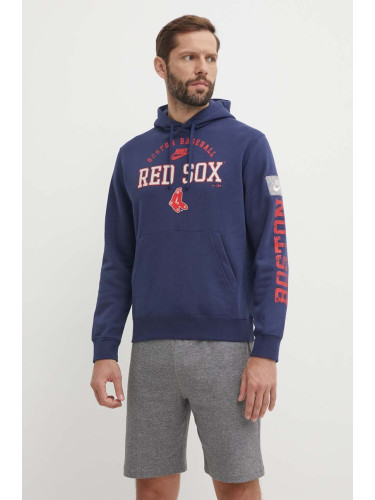 Суичър Nike Boston Red Sox в синьо с качулка с принт