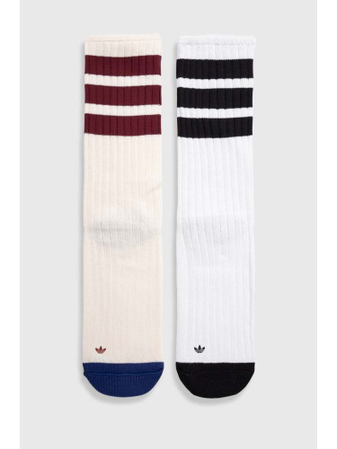 Чорапи adidas Originals (2 броя)  2-pack в бяло IB9170