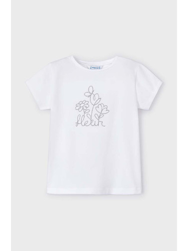 Детска тениска Mayoral в бяло