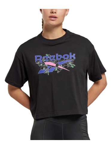 REEBOK Quirky Relaxed Fit Tee Black/Multi