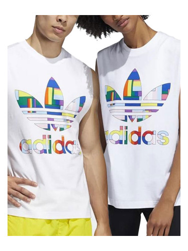 ADIDAS Originals Pride Flag Fill Unisex Tank Top White/Multicolor