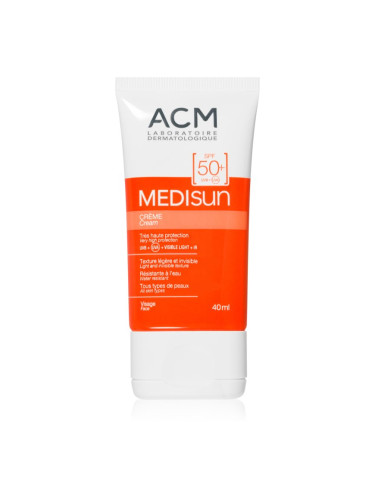 ACM Medisun водоустойчив крем за лице за изкуствен тен SPF 50+ 40 мл.
