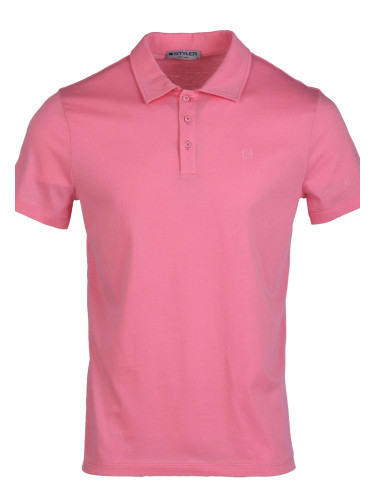 Тениска в розово с яка