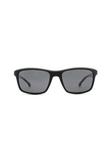 Hugo Boss 1374/S 003 M9 56 - правоъгълна слънчеви очила, мъжки, черни, поляризирани