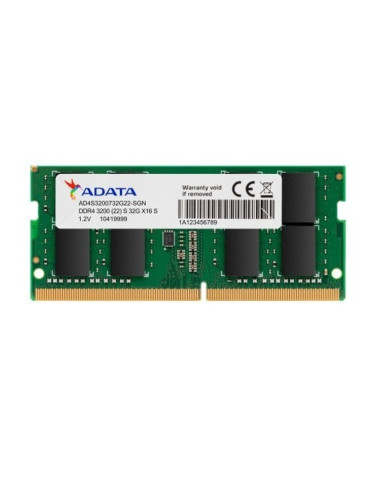 Памет 32GB DDR4 3200MHz, SO-DIMM, A-Data AD4S320032G22-SGN, 1.2V