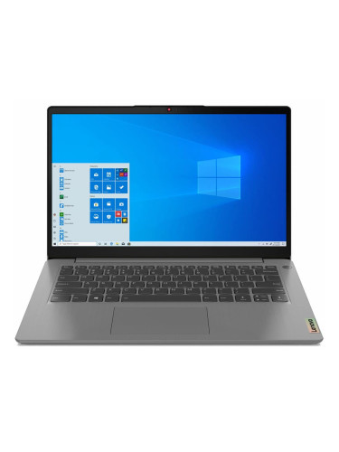Лаптоп Lenovo IdeaPad 3 14IAU7 (82RJ00EUBM)(сив), шестядрен Intel Core i3-1215U 1.2/4.4GHz, 14" (35.56cm) Full HD TN Anti-Glare Display, (HDMI), 8GB DDR4, 512GB SSD NVMe, 1x USB 3.2 Gen 1 Type-C, Windows 11 Home, 1.43kg