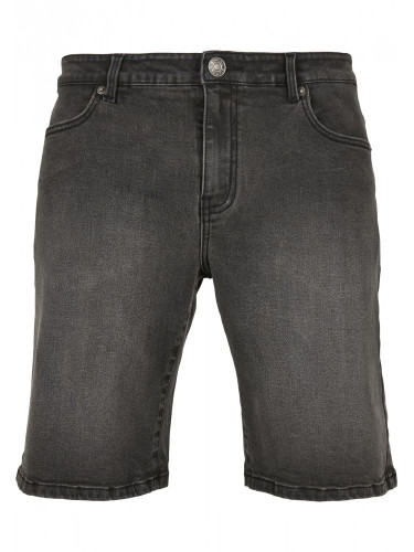 Къси дънкови панталони в черен цвят Urban Classics Relaxed Fit Jeans Shorts 