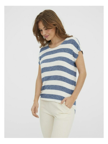 Vero Moda Wide Stripe T-shirt Byal